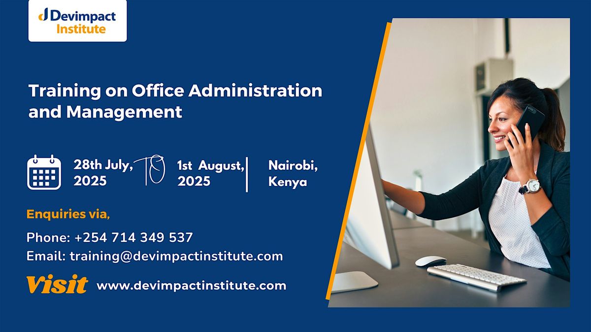 Training on Office Administration and Management, 28 July | Event in Nairobi | AllEvents