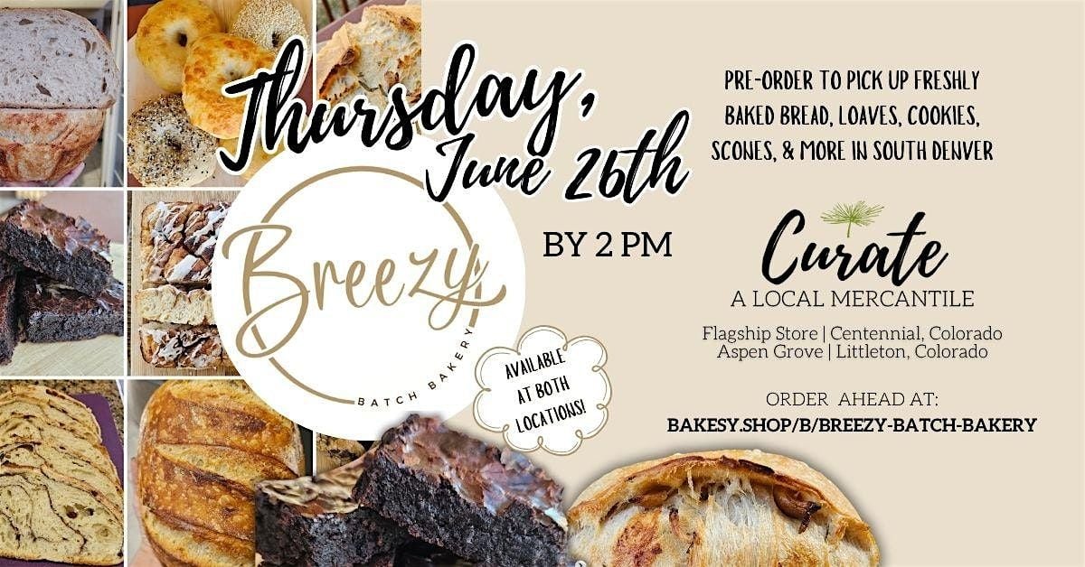 'Sourdough Thursdays' @ Curate Mercantile, 26 June | Event in Centennial | AllEvents