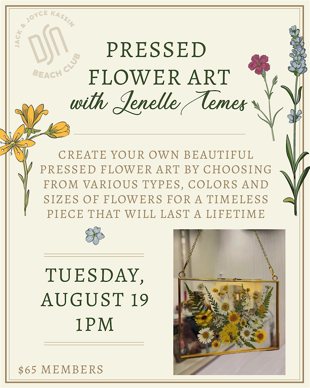 Pressed Flower Art with Jenelle Temes, 19 August | Event in Deal | AllEvents