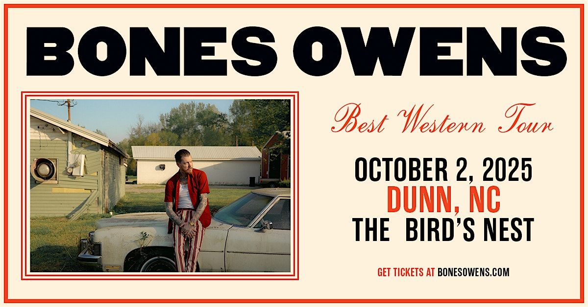 Bones Owens at Bird's Nest - Dunn NC, 2 October | Event in Dunn | AllEvents
