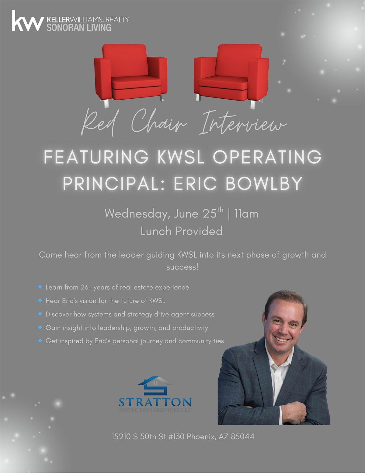 June Red Chair Interview, 25 June | Event in Phoenix | AllEvents