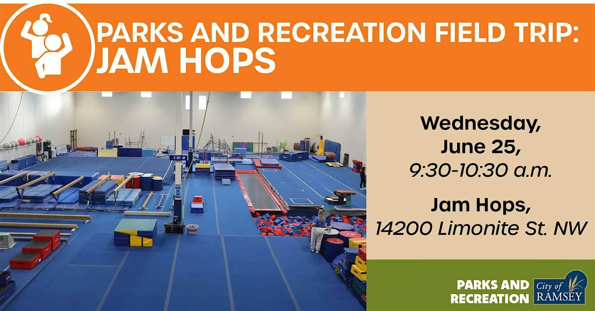 Parks and Recreation Field Trip at Jam Hops, 25 June | Event in Ramsey | AllEvents