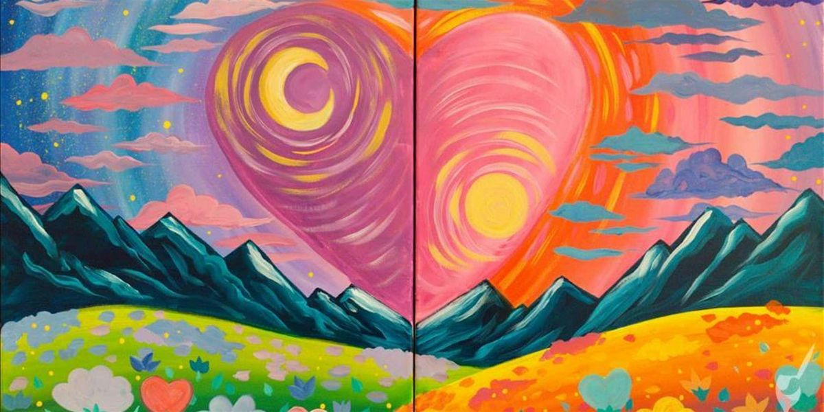 Hearts Swirling Over Mountains - Paint and Sip by Classpop!™, 24 May | Event in Austin | AllEvents