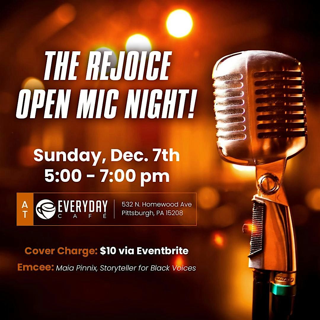 Rejoice Open Mic Night!, 7 December | Event in Pittsburgh | AllEvents