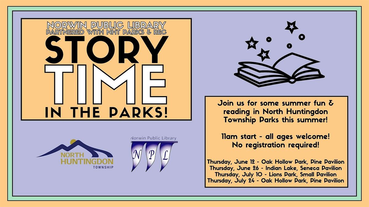 Story Time in the Parks with Norwin Library!, 26 June | Event in Irwin | AllEvents