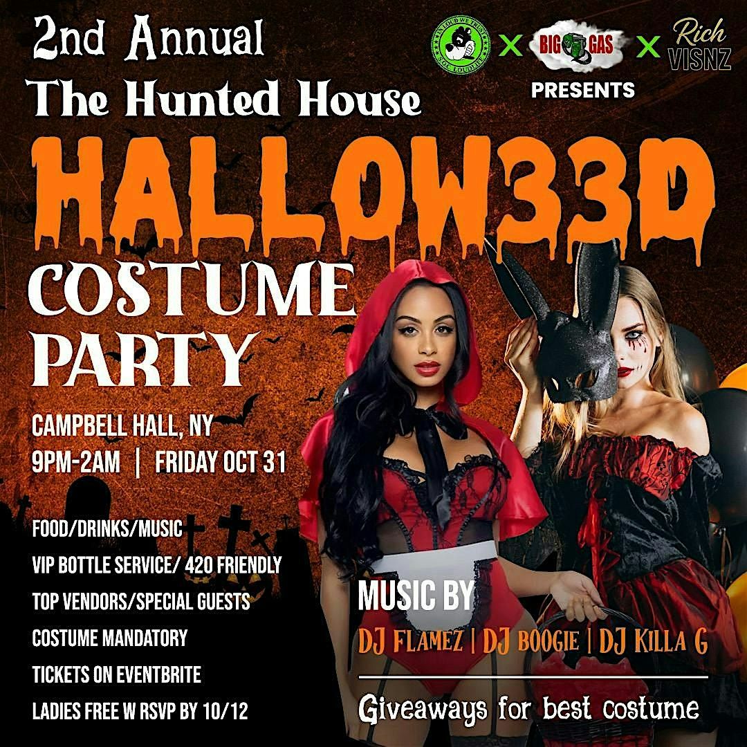 The Haunted House HALLOW33D costume party Pt 2, 31 October | Event in Campbell Hall | AllEvents