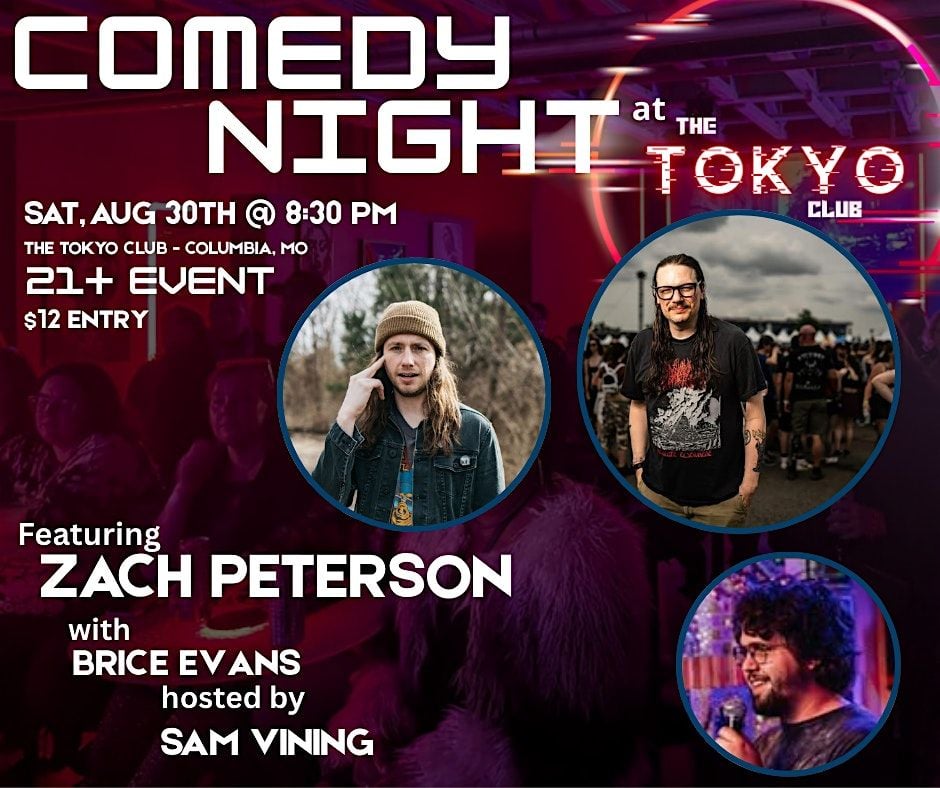 Saturday Night Comedy at The Tokyo Club, 30 August | Event in Columbia | AllEvents