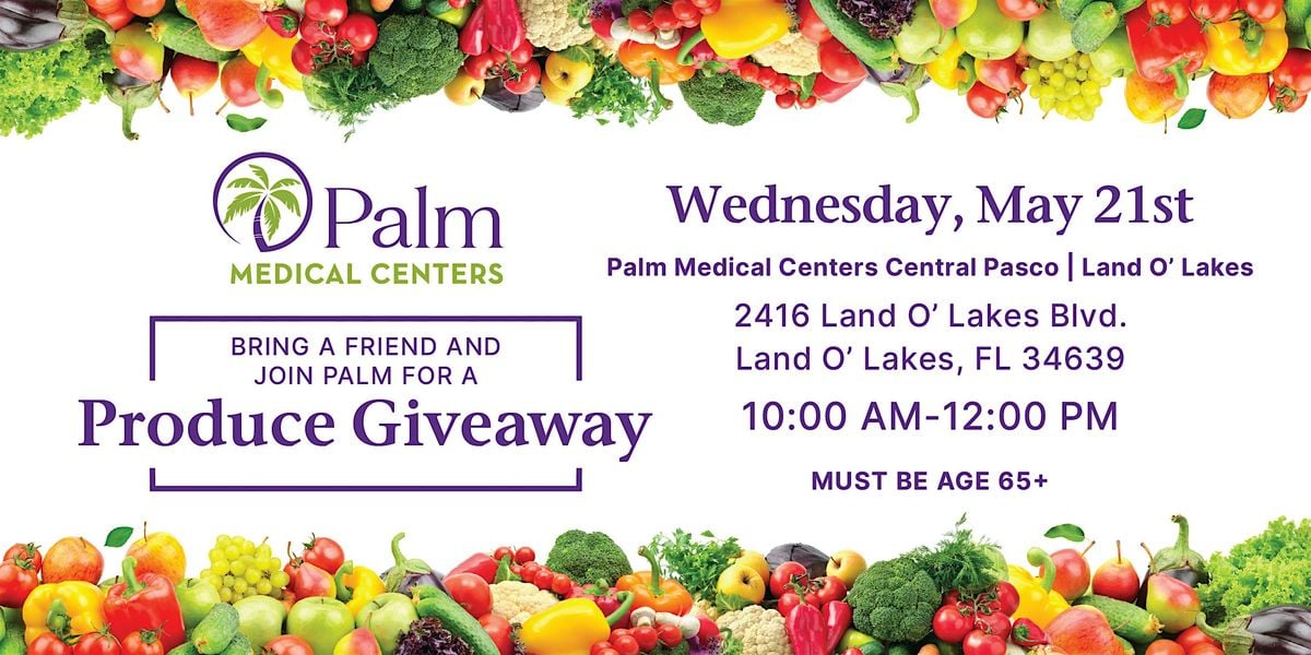 Produce Giveaway, 21 May | Event in Land O' Lakes | AllEvents