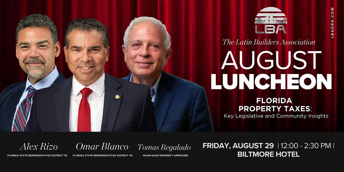 August  Legislative Luncheon, 29 August | Event in Coral Gables | AllEvents