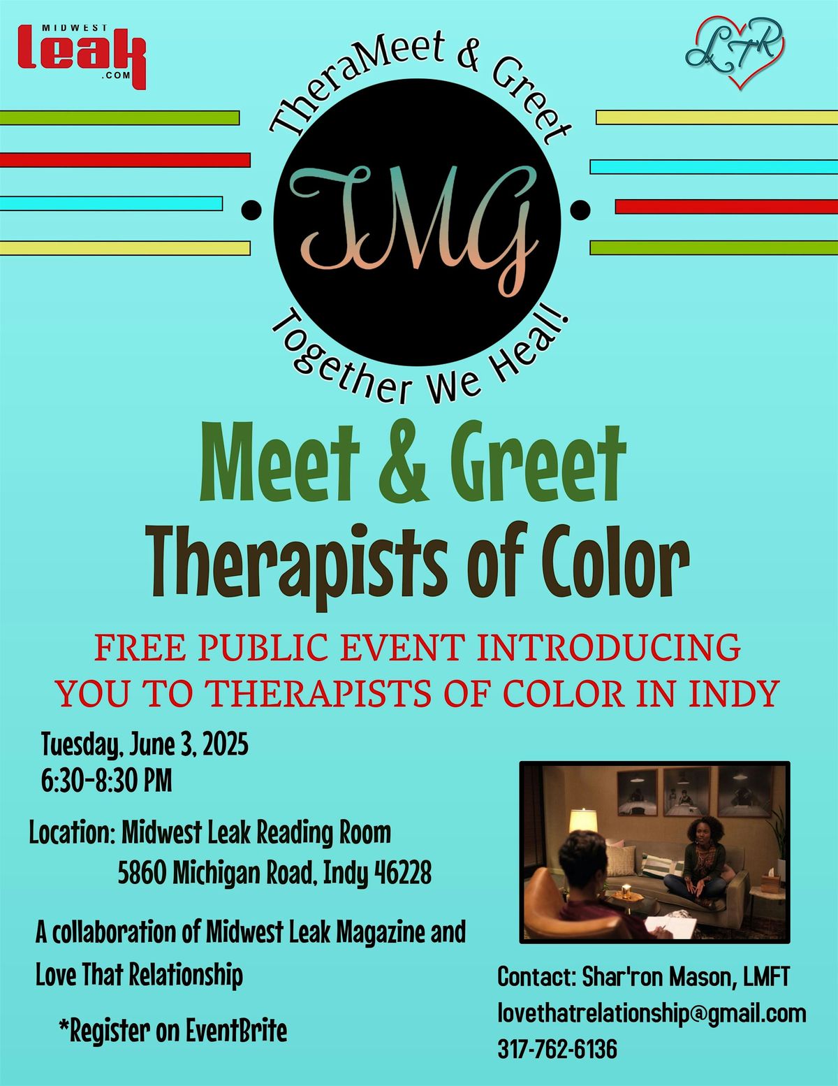 Therapists of Color Meet & Greet, 3 June | Event in Indianapolis | AllEvents