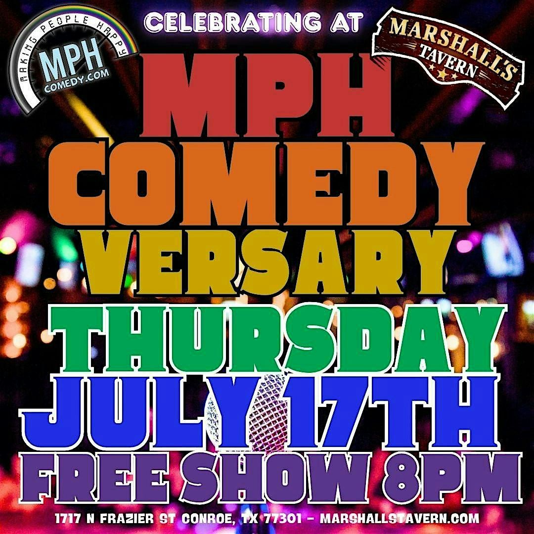 MPH Comedy's Three Year Comedy-Versary at Marshall’s Tavern – July 17, 17 July | Event in Conroe | AllEvents