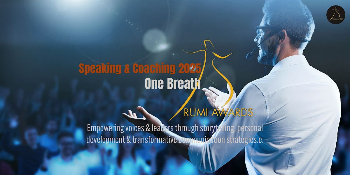 Rumi Speaking & Coaching 2025: Empowering Voices, Inspiring Growth, 27 September | Event in Pleasanton