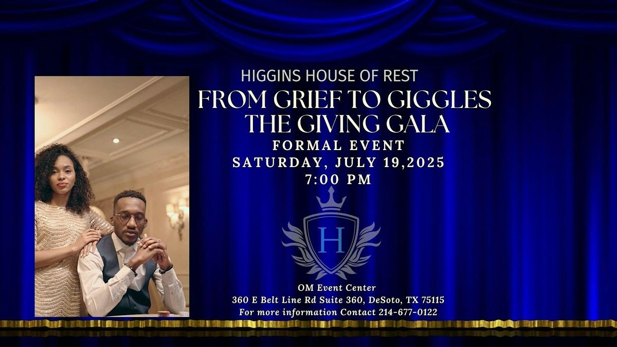 From Grief to Giggles-The Giving Gala, 19 July | Event in DeSoto | AllEvents