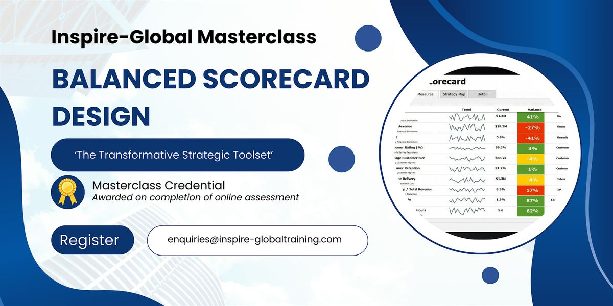 Balanced Scorecard Design Masterclass - BRISTOL, 6 November | Event in Bristol | AllEvents