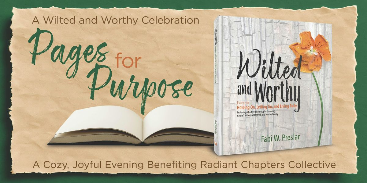 Pages for Purpose: A Wilted and Worthy Celebration, 13 November | Event in Charlotte | AllEvents