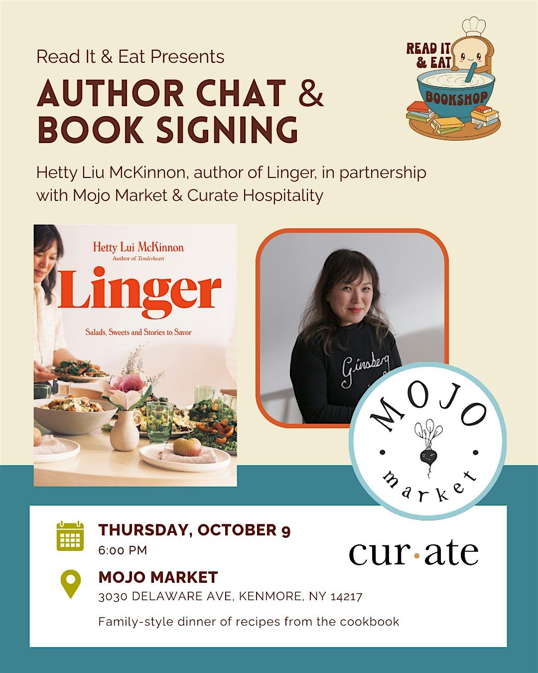 Linger: Author Chat with Hetty Liu McKinnon, 9 October | Event in Buffalo | AllEvents