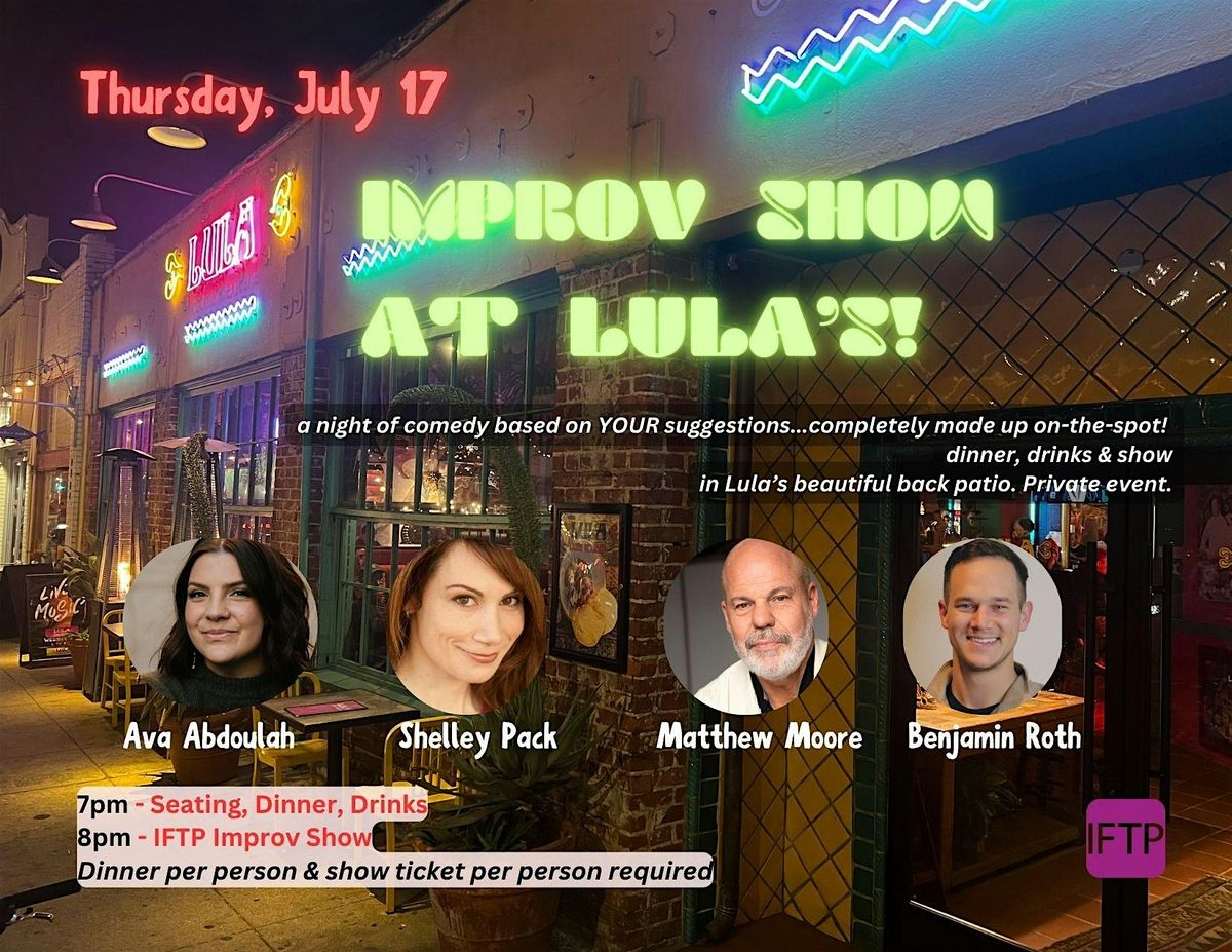 Improv Show at Lula's!, 16 October | Event in Santa Monica | AllEvents