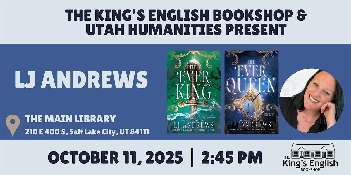 Magic, Myth & Love: Talking Romantasy with LJ Andrews, 11 October | Event in Salt Lake City | AllEvents