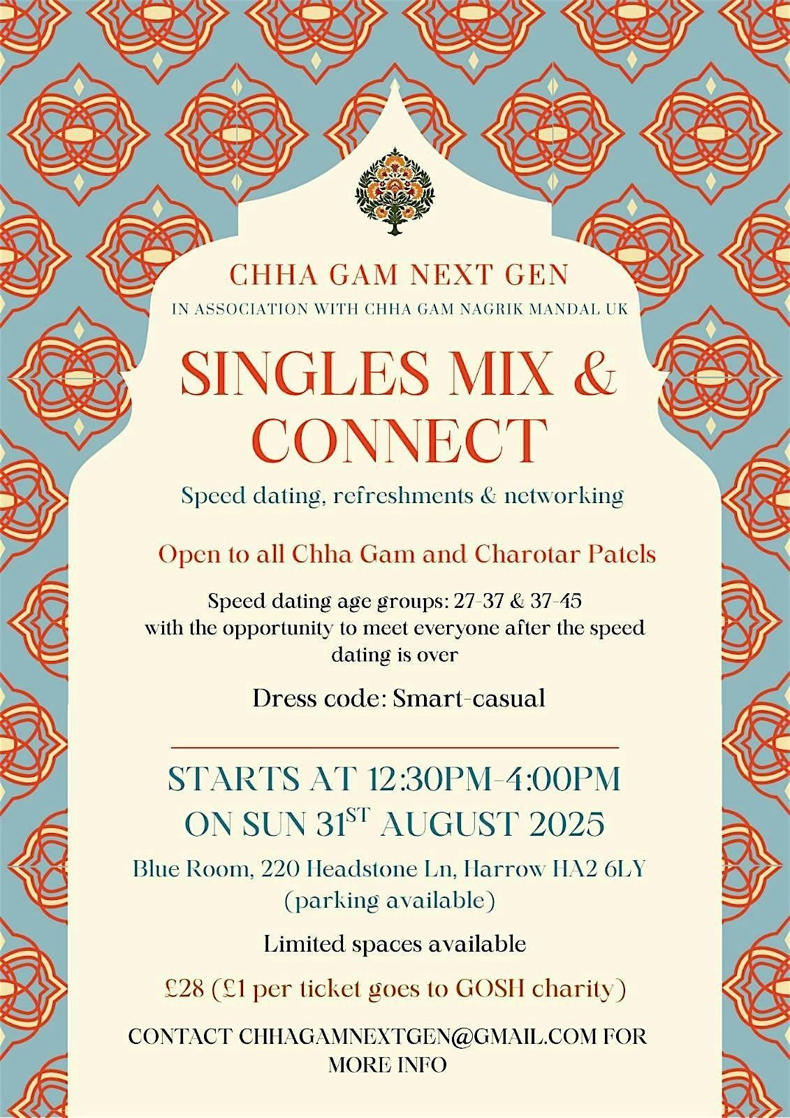 Singles Mix & Connect – Chha Gam Next Gen, 31 August | Event in Harrow | AllEvents