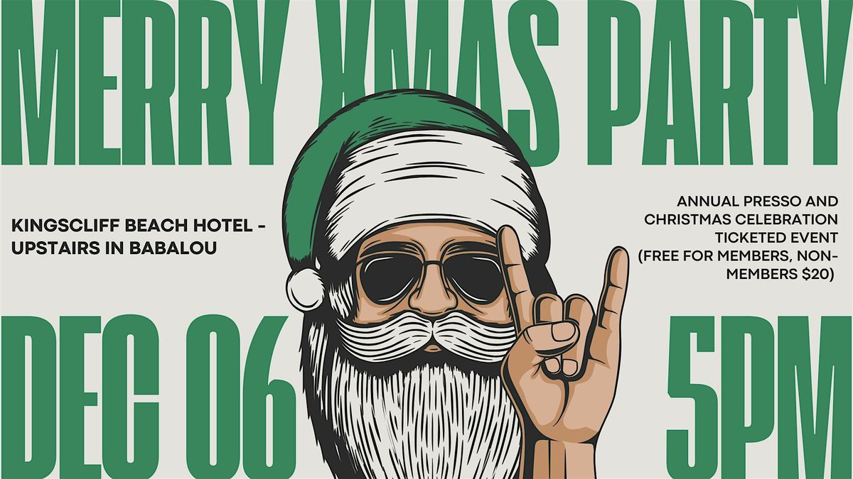 2025 PRESSO & KBC CHRISTMAS PARTY, 6 December | Event in Kingscliff | AllEvents