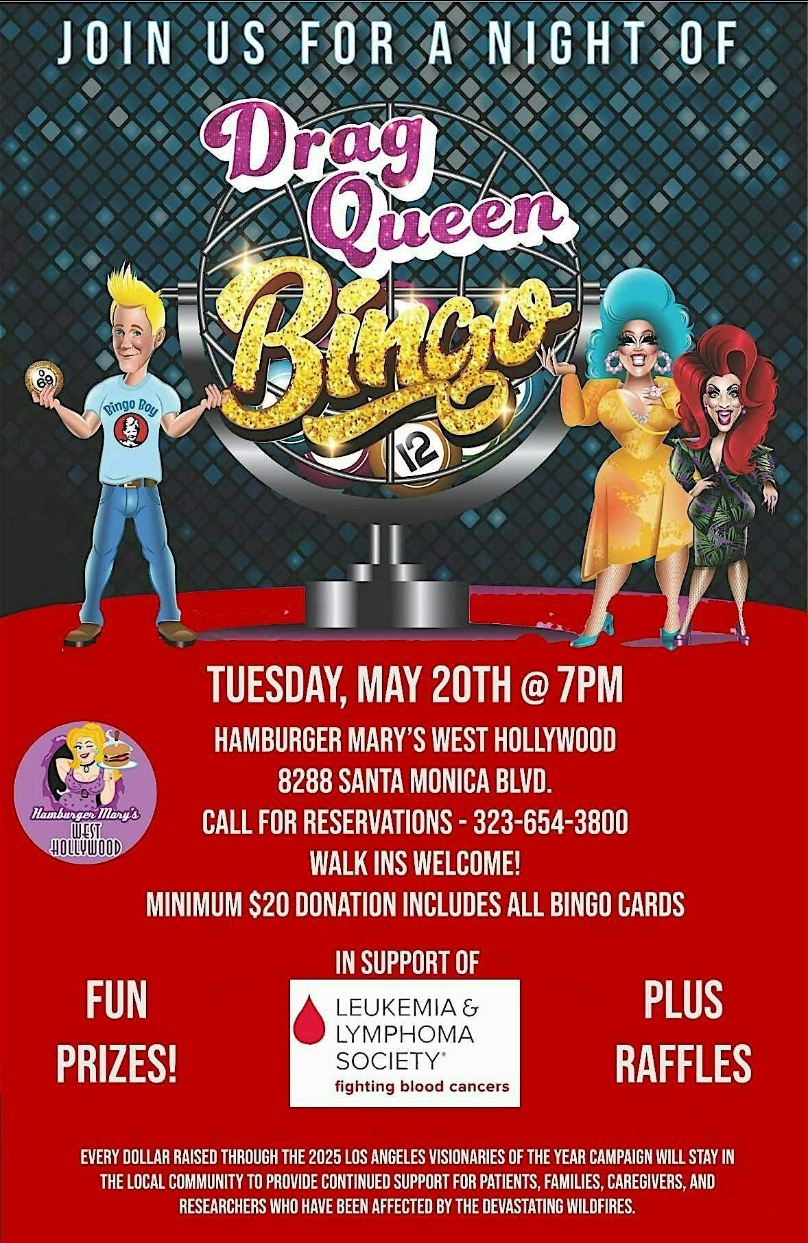 Drag Queen Bingo at Hamburger Mary's, 20 May | Event in Los Angeles | AllEvents