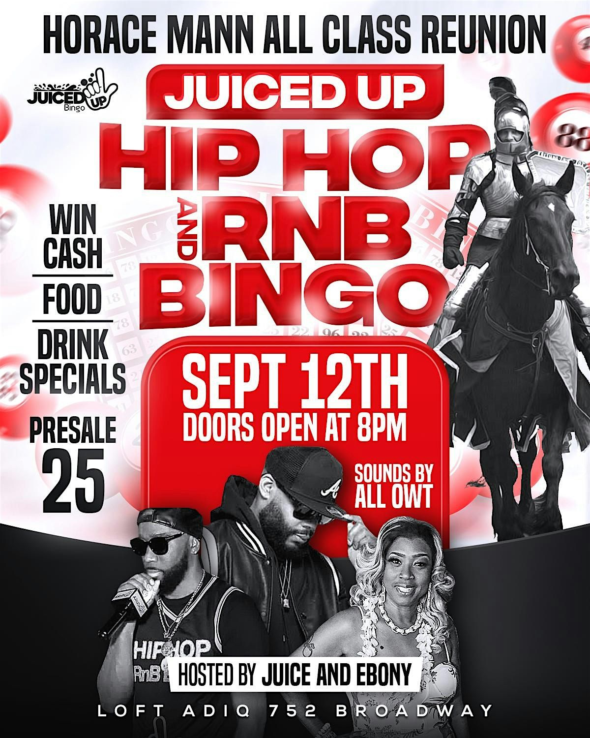 Juiced Up Hip Hop and RnB Bingo, 12 September | Event in Gary | AllEvents