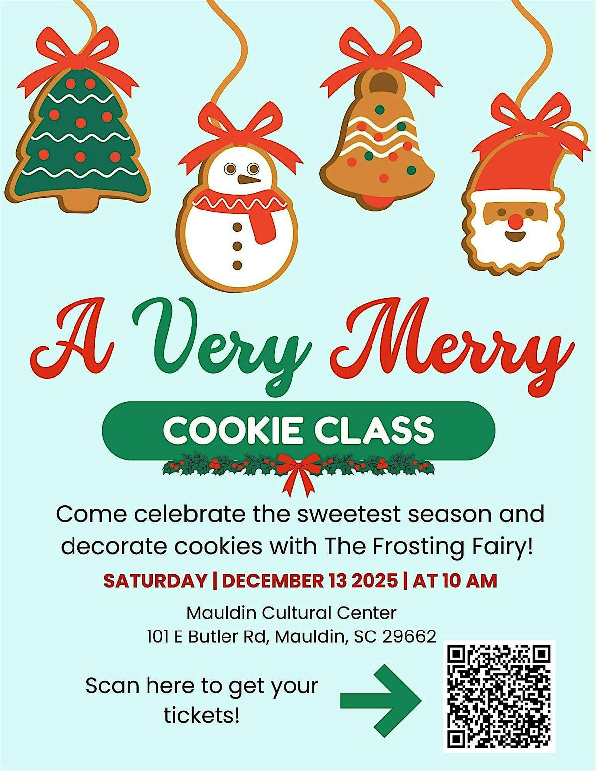 A Very Merry Cookie Class, 6 December | Event in Mauldin | AllEvents