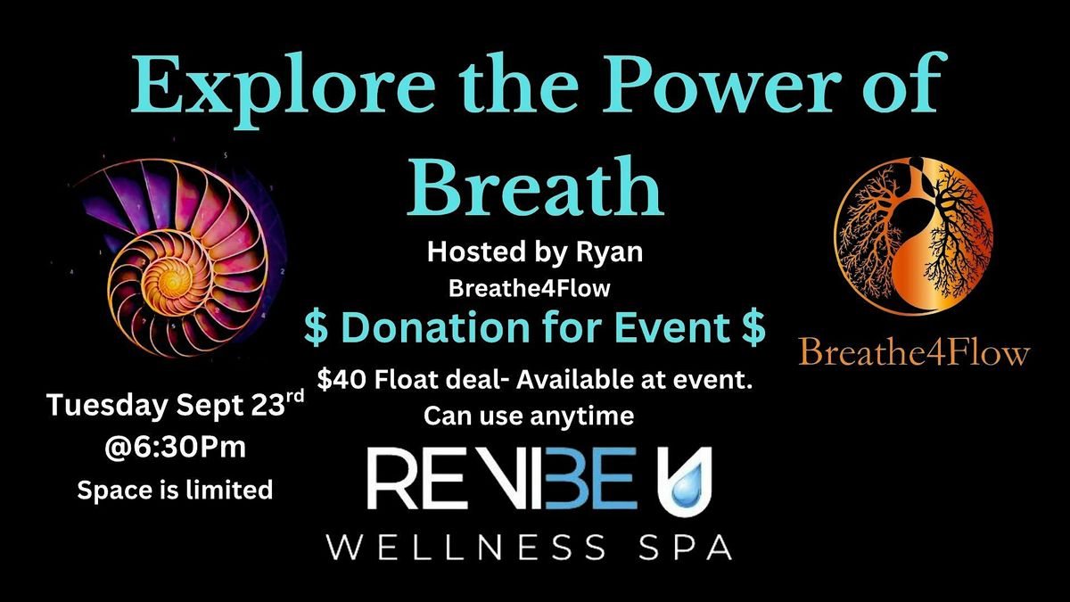 Explore the Power of the Breath @ ReVibeU Wellness Spa, 23 September | Event in Tempe | AllEvents