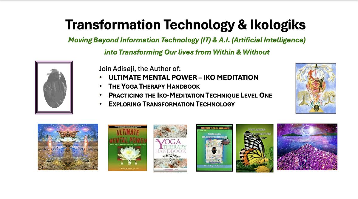 Transformation Technology & Ikologiks, 9 May | Event in Chula Vista | AllEvents
