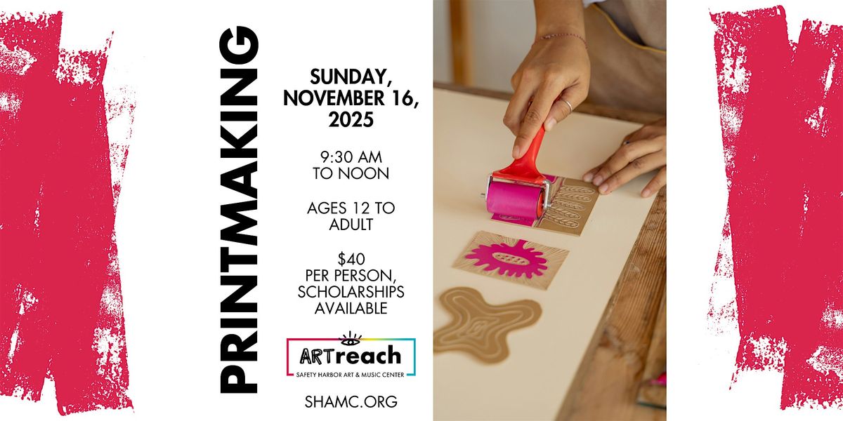 Printmaking Workshop, 16 November | Event in Safety Harbor | AllEvents
