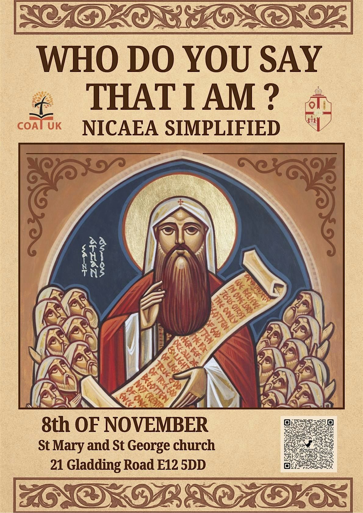 Who do you say that I am? Nicaea Simplified, 8 November | Event in London | AllEvents