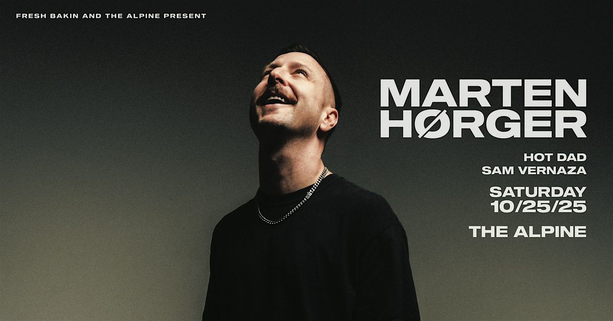 Marten Horger at The Alpine, 25 October | Event in Reno | AllEvents
