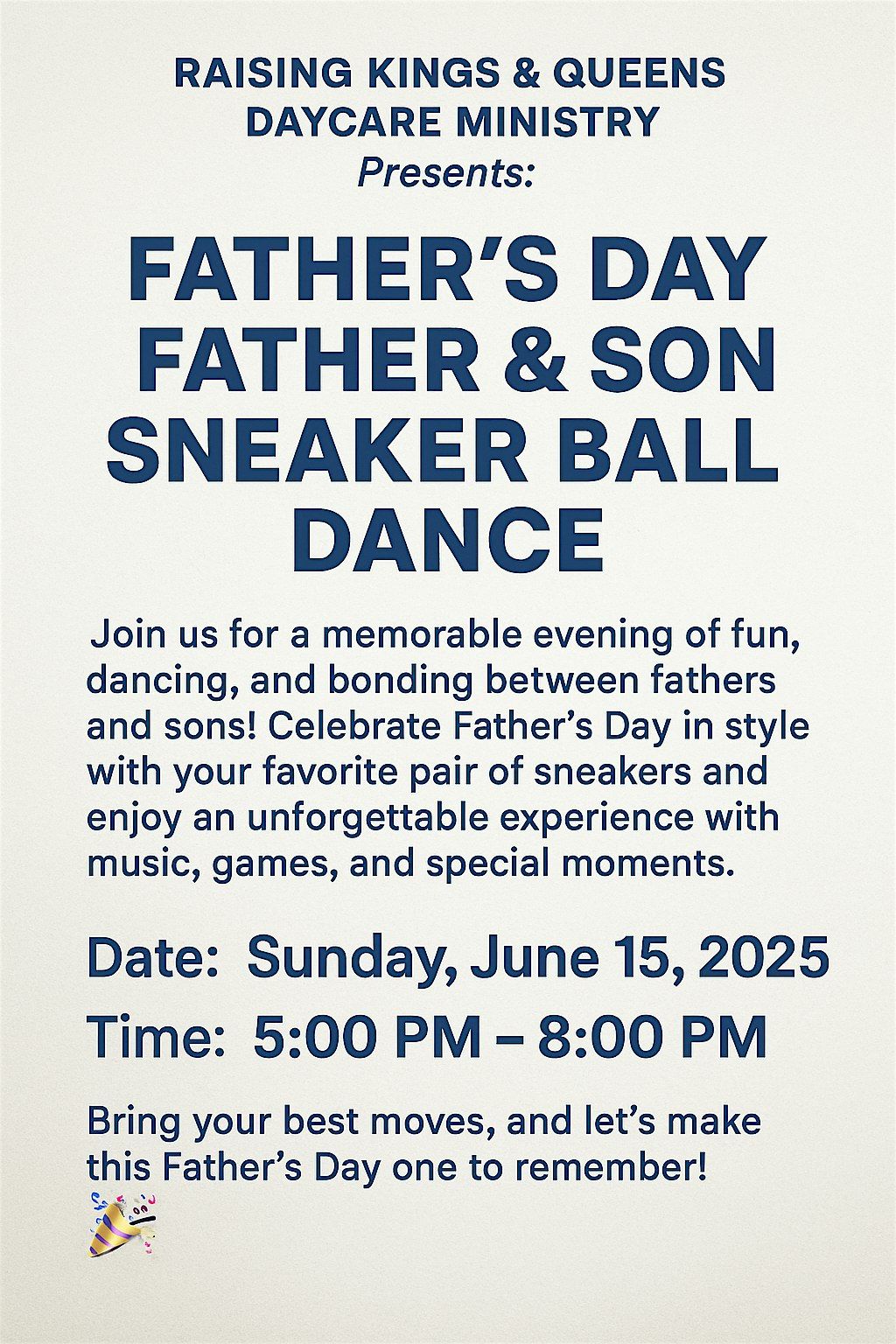 Father’s Day Father & Son Sneaker  Ball Dance, 15 June | Event in South Bend | AllEvents