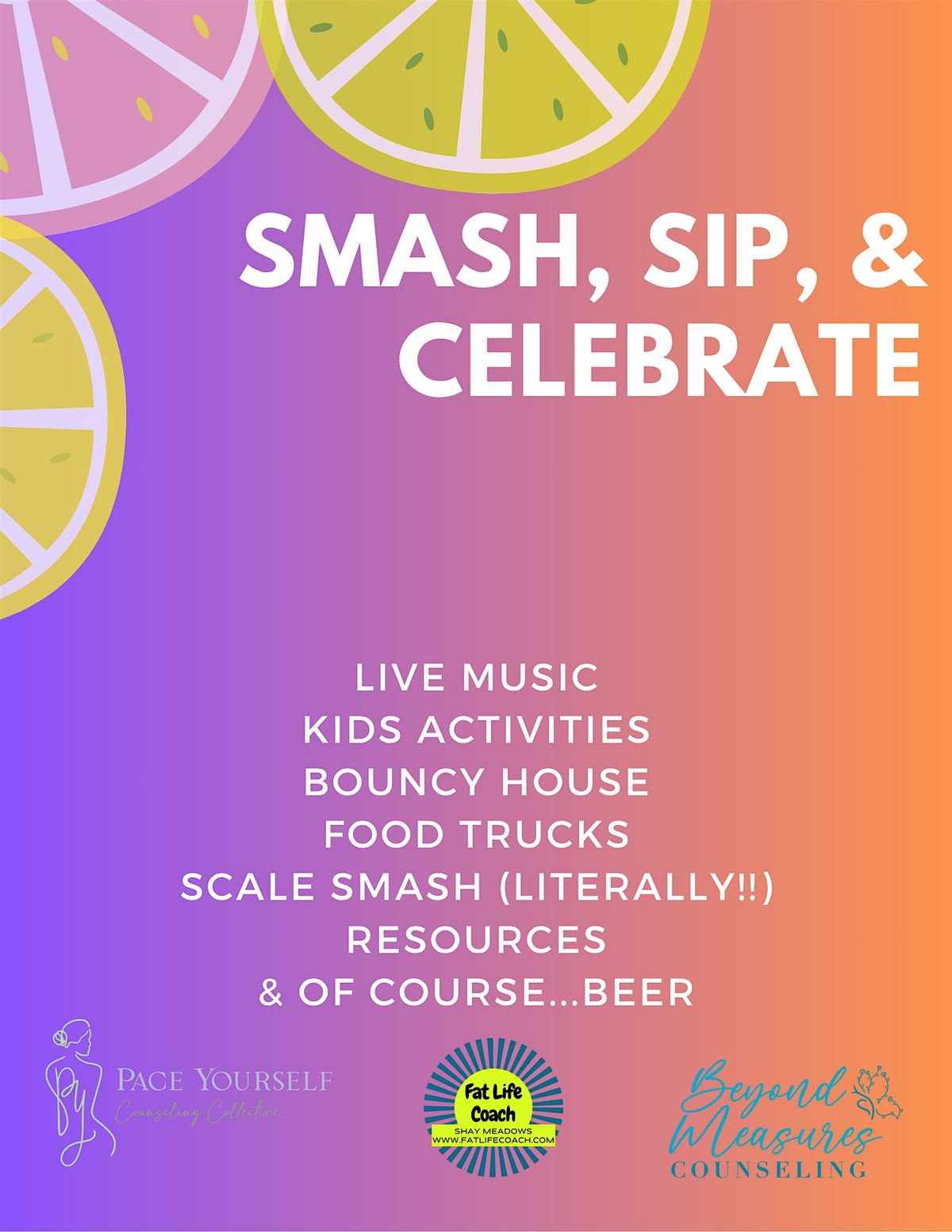 Smash, Sip, and Celebrate!, 16 August | Event in Sandy Springs | AllEvents