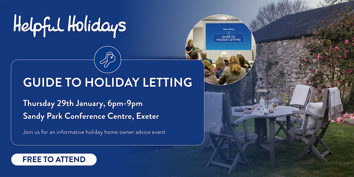 Guide To Holiday Letting, 29 January | Event in Exeter | AllEvents