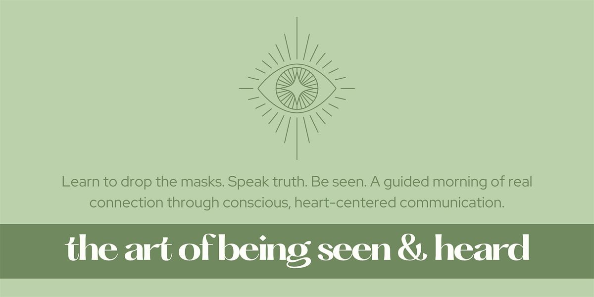 The Art of Being Seen and Heard, 26 July | Event in Annapolis | AllEvents