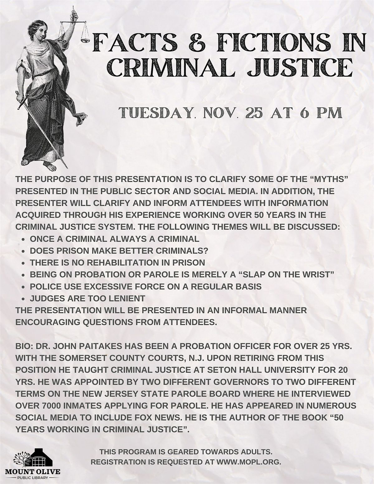 Facts & Fictions in Criminal Justice