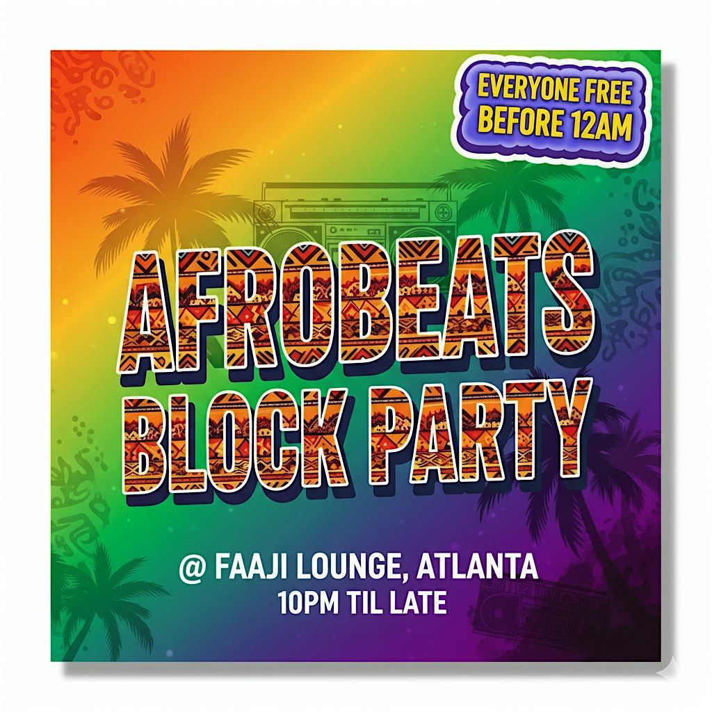 Afrobeats Block Party ATL – Free ‘Til 12AM w/RSVP | Event in Chamblee | AllEvents