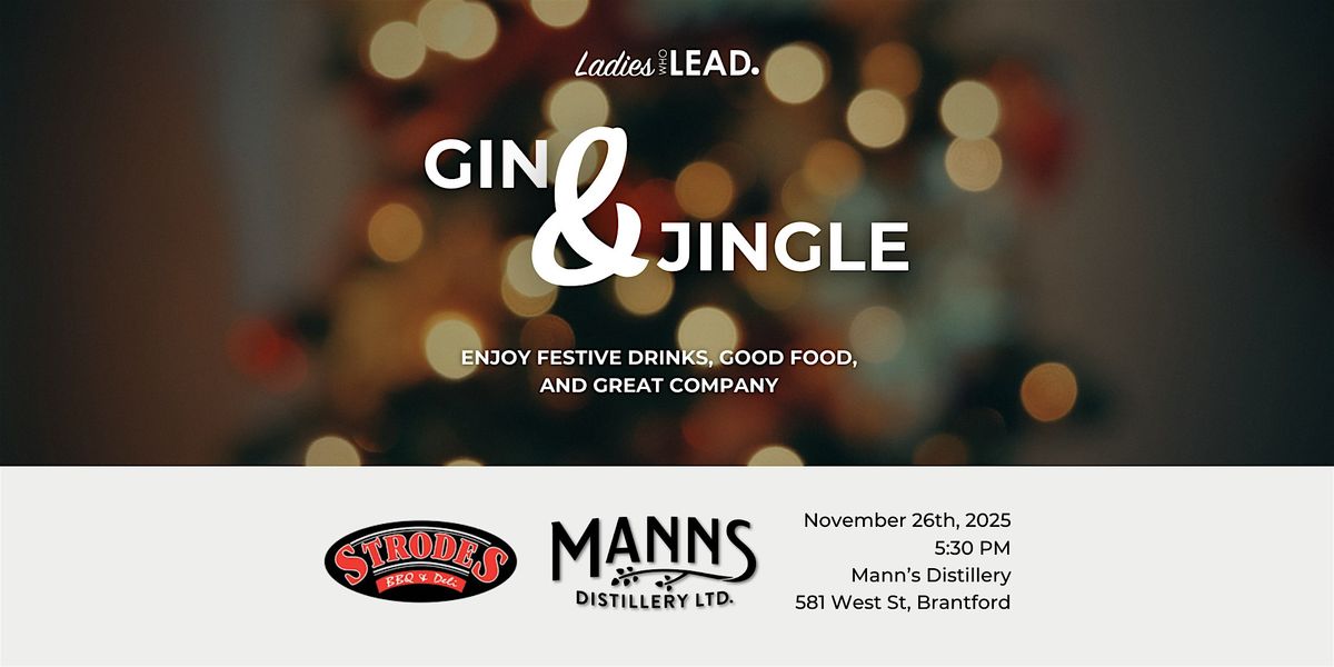 Gin Jingle, Manns Distillery, Brantford, 26 November 2025