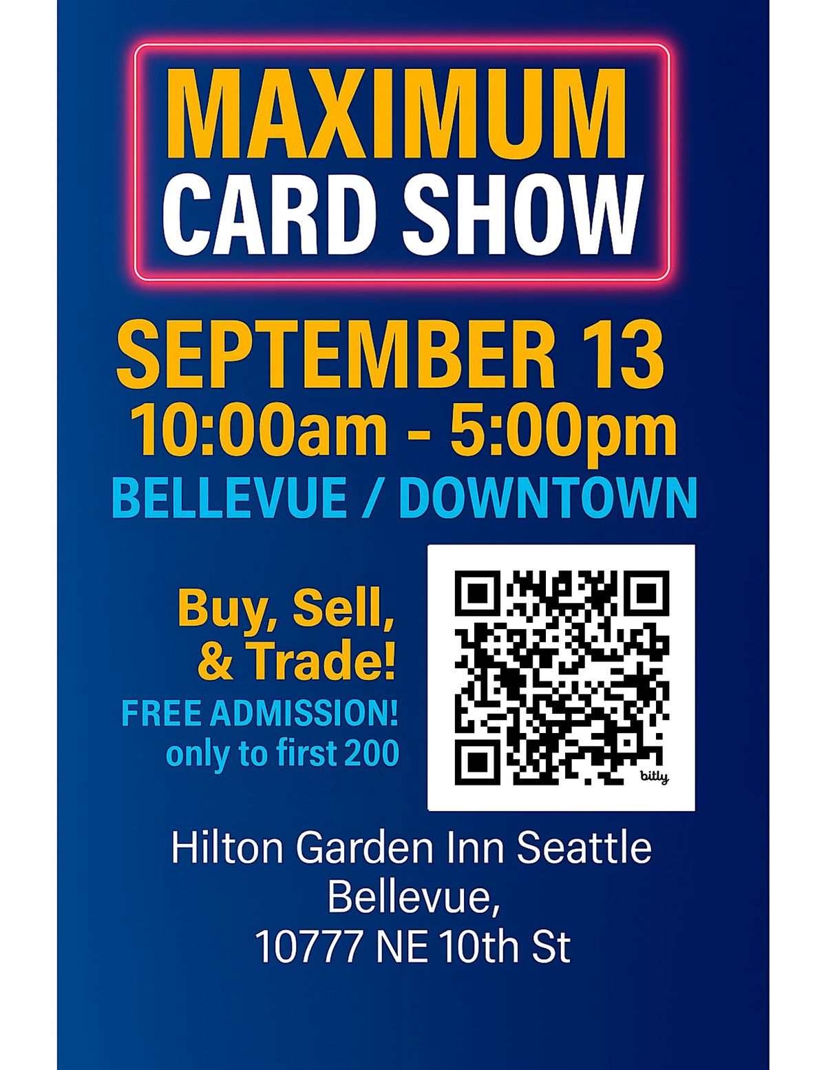 Maximum Card Show - Bellevue/Downtown, 13 September | Event in Bellevue | AllEvents