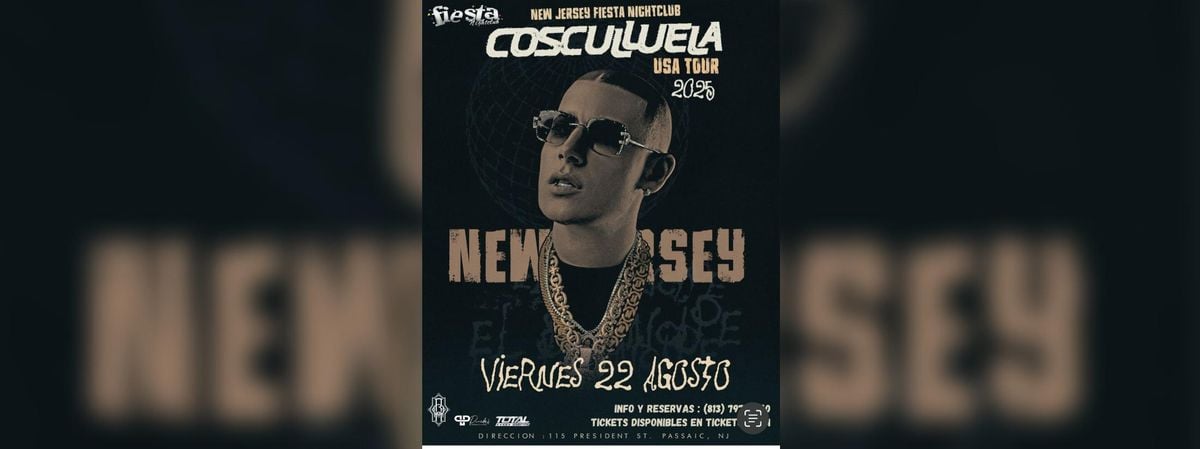 COSCULLUELA EN NEW JERSEY, 22 August | Event in Passaic | AllEvents