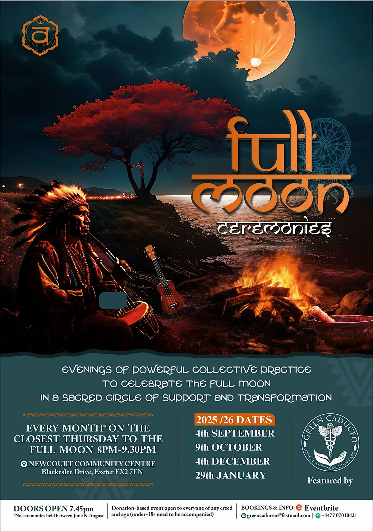 FULL MOON CEREMONY, 4 September | Event in Exeter | AllEvents