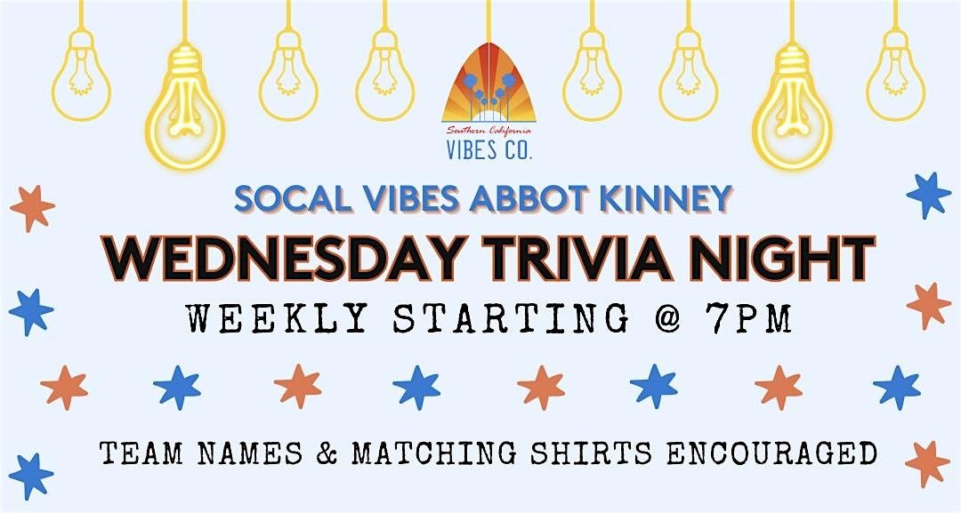FREE Weekly Trivia Night on Abbot Kinney! | Event in Los Angeles | AllEvents