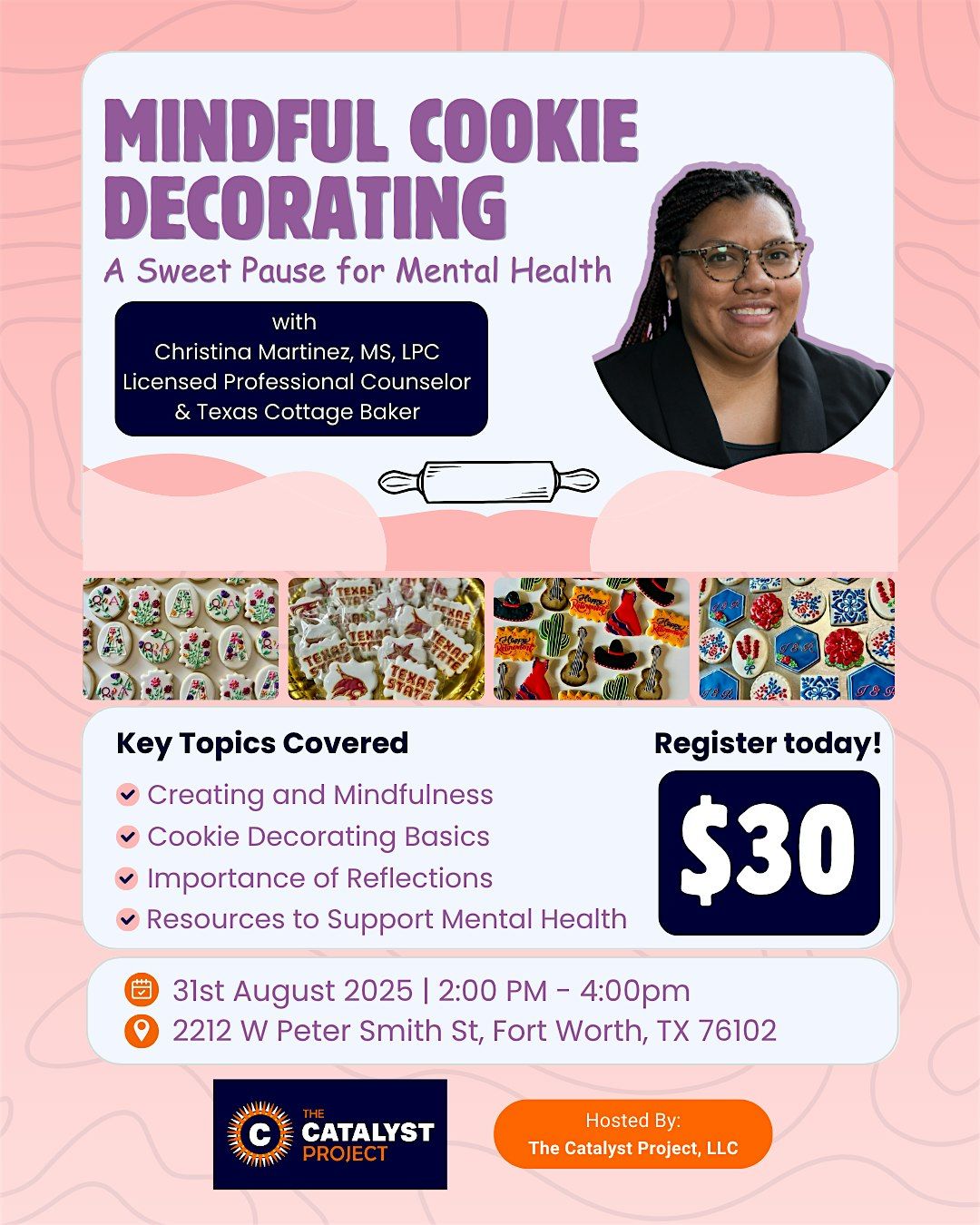 Mindful Cookie Decorating: A Sweet Pause for Mental Health, 31 August | Event in Fort Worth | AllEvents