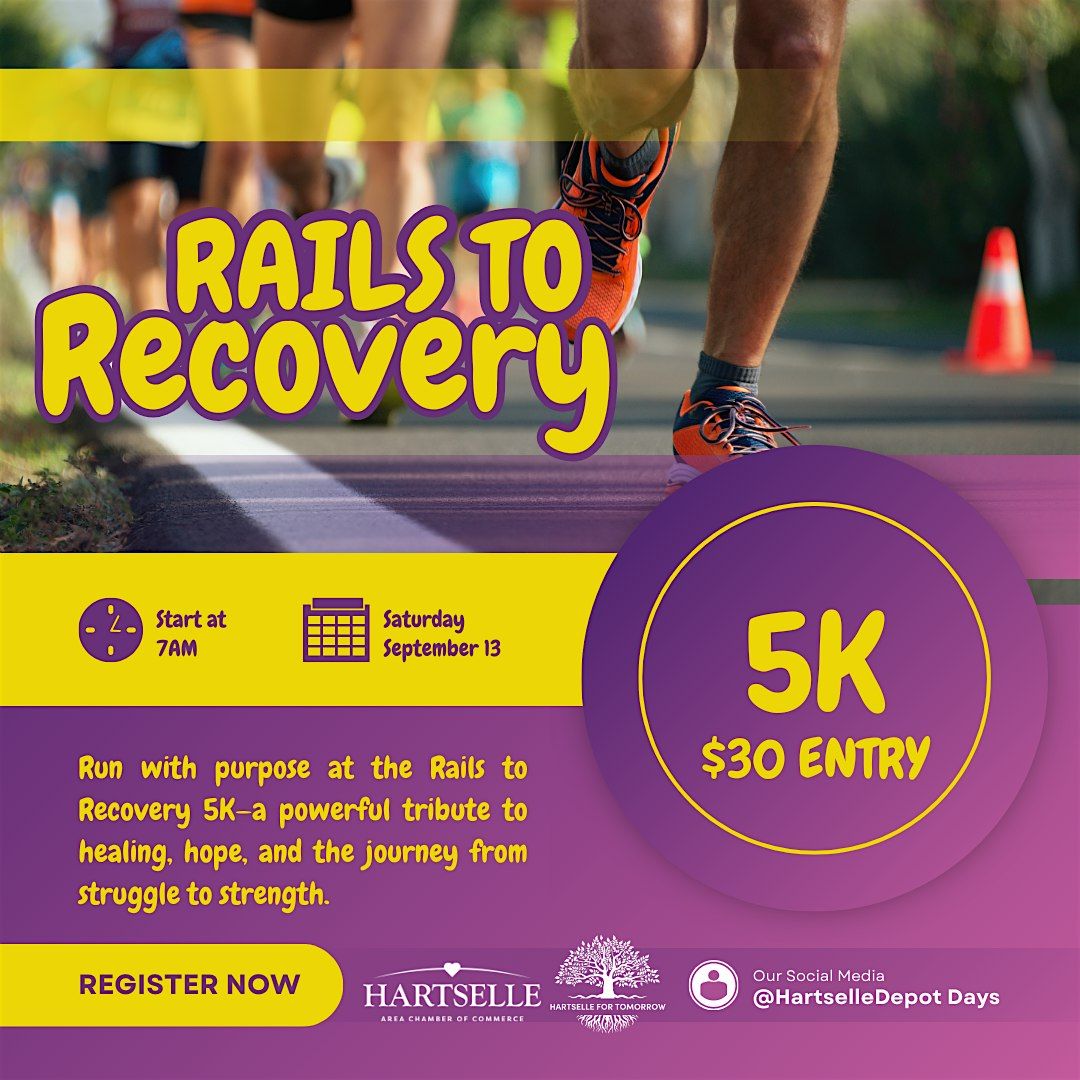 Rails to Recovery- 5K, 13 September | Event in Hartselle | AllEvents