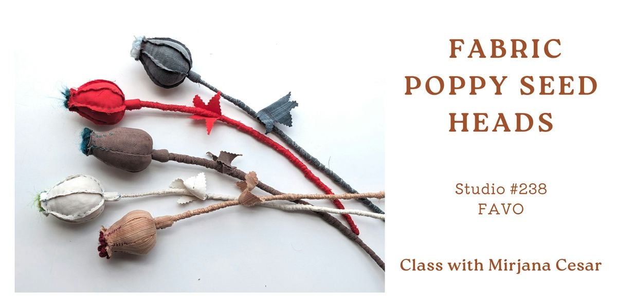 Fabric poppy seed heads workshop, 21 August | Event in Orlando | AllEvents