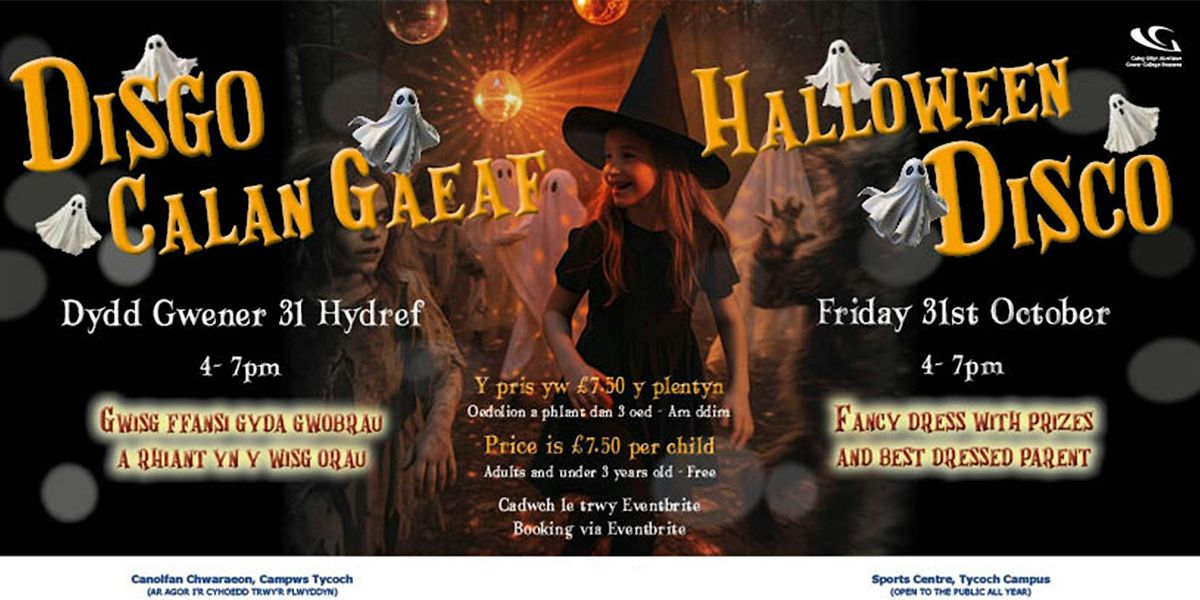 Halloween Disco | Disgo Calan Gaeaf, 31 October | Event in Swansea | AllEvents
