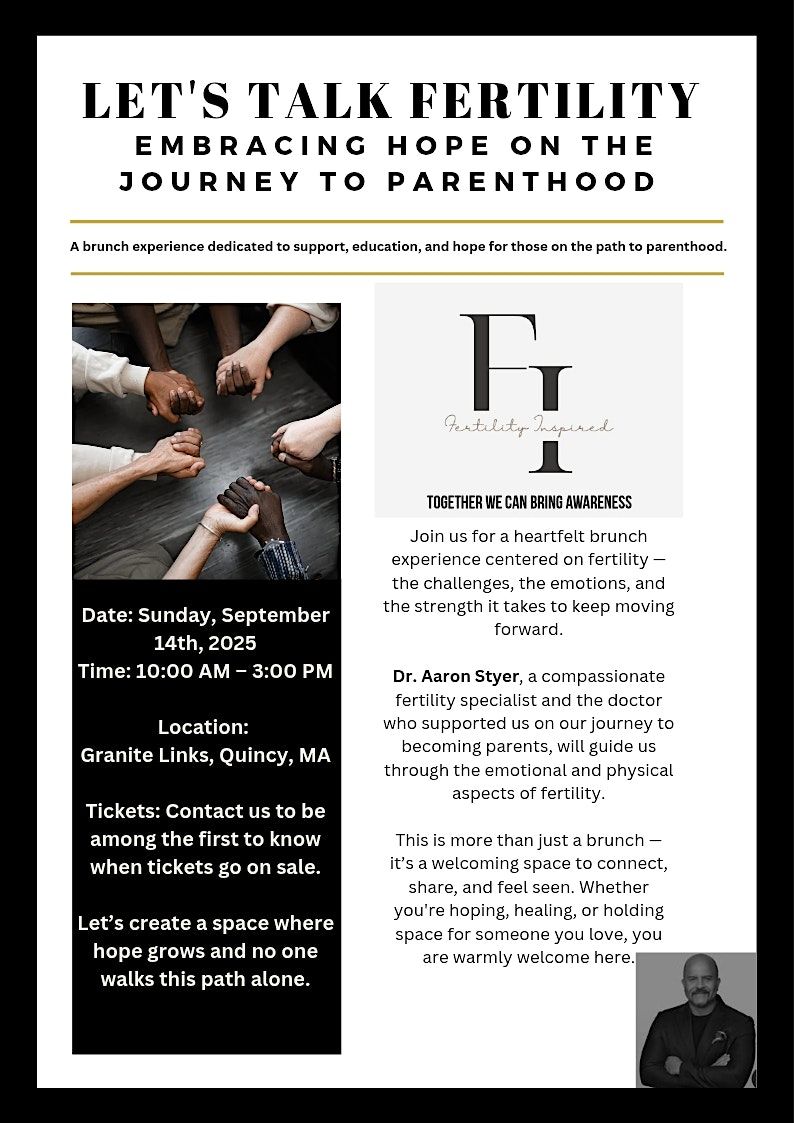 Let’s Talk Fertility: Embracing Hope on the Journey to Parenthood, 14 September | Event in Quincy | AllEvents