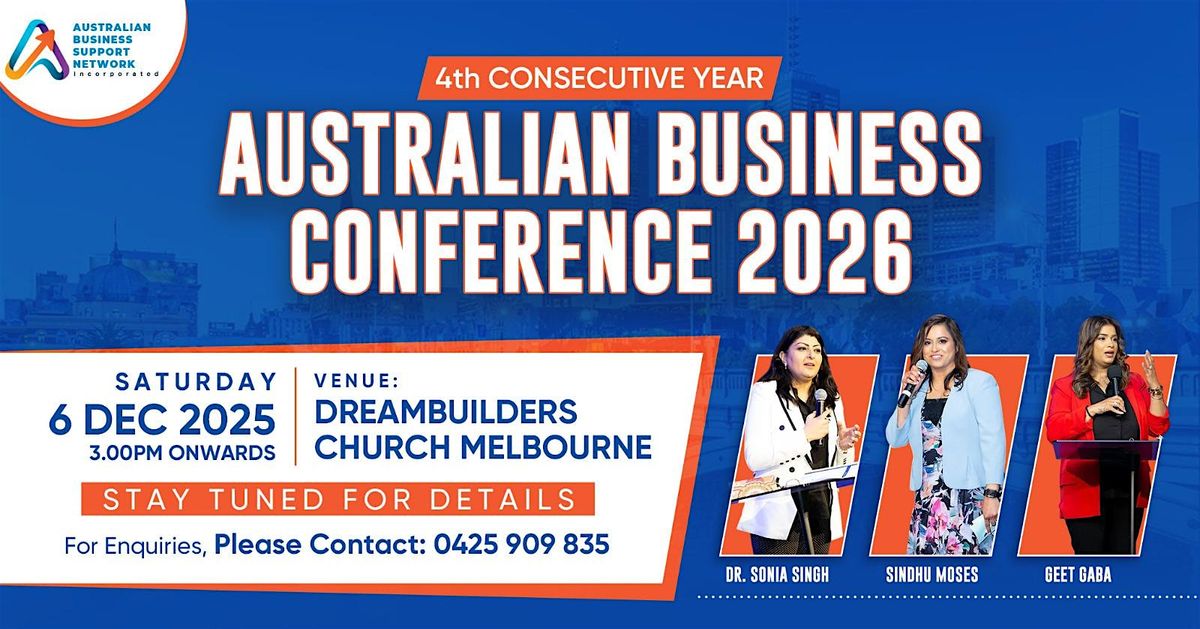 Australian Business Conference 4.0, 6 December | Event in Hoppers Crossing | AllEvents