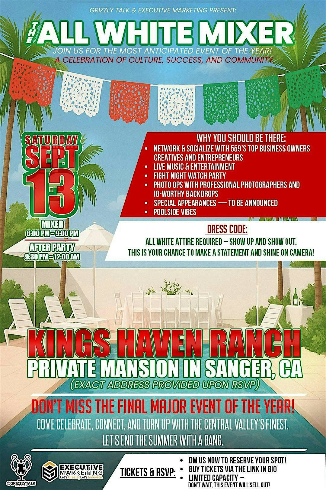 All White Mixer, 13 September | Event in Sanger | AllEvents